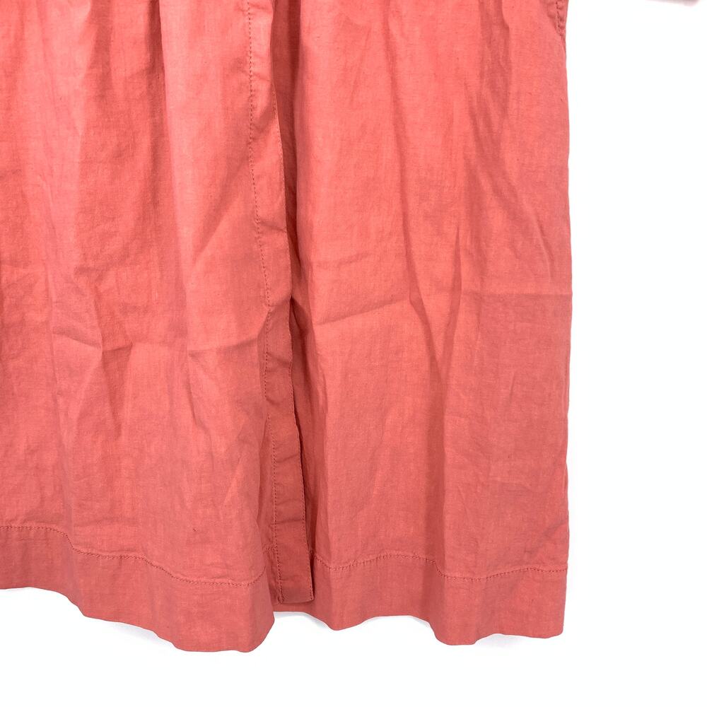 Eileen Fisher 3/4 Sleeve Shirt Dress Womens Size PS Coral Pink Linen Blend - Picture 4 of 6